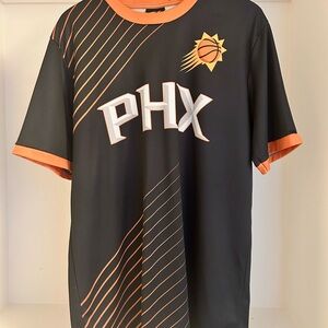 NBA PHX Black and Orange Jersey